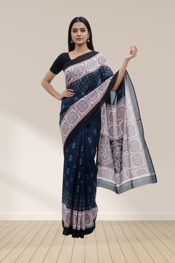 Sambalpuri Bandha Cotton Saree