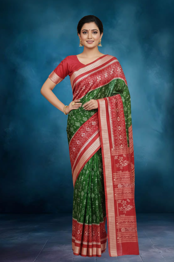 Sambalpuri handwoven pure silk (silk mark) saree