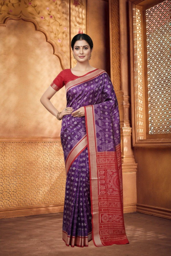 Sambalpuri handwoven pure silk (silk mark) saree