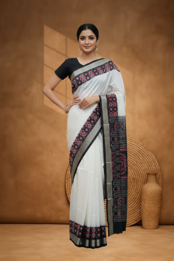 Sambalpuri handwoven pure silk (silk mark) saree