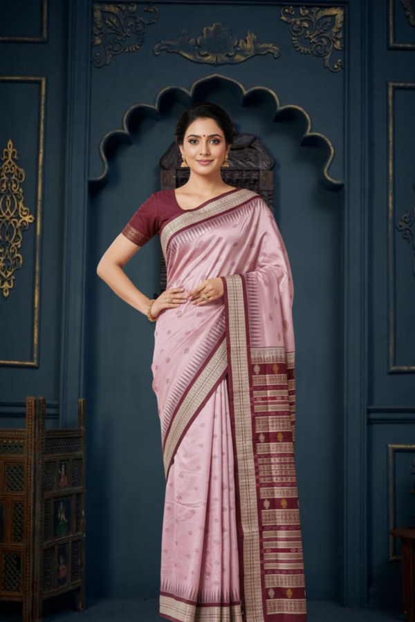 Sambalpuri handwoven pure silk (silk mark) saree