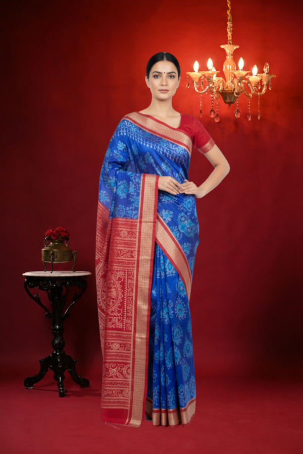 Sambalpuri handwoven pure silk (silk mark) saree