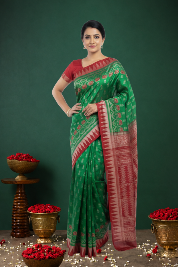 Sambalpuri handwoven pure silk (silk mark) saree