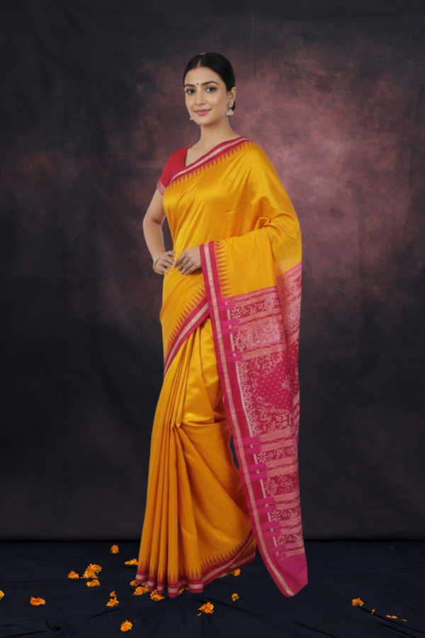 Sambalpuri handwoven pure silk (silk mark) saree