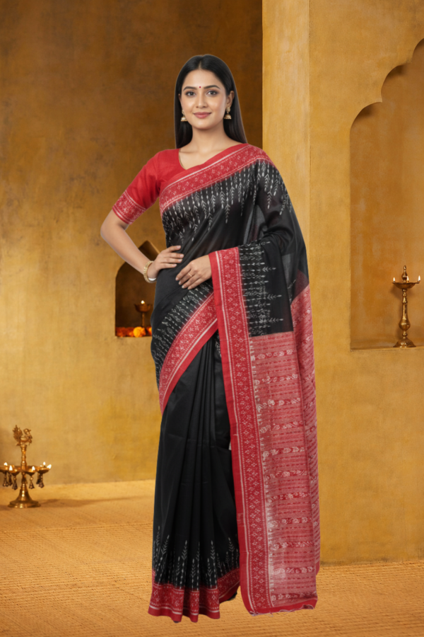 Sambalpuri handwoven pure silk (silk mark) saree