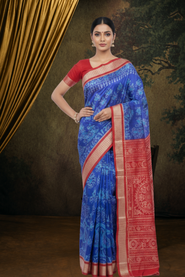 Sambalpuri handwoven pure silk (silk mark) saree