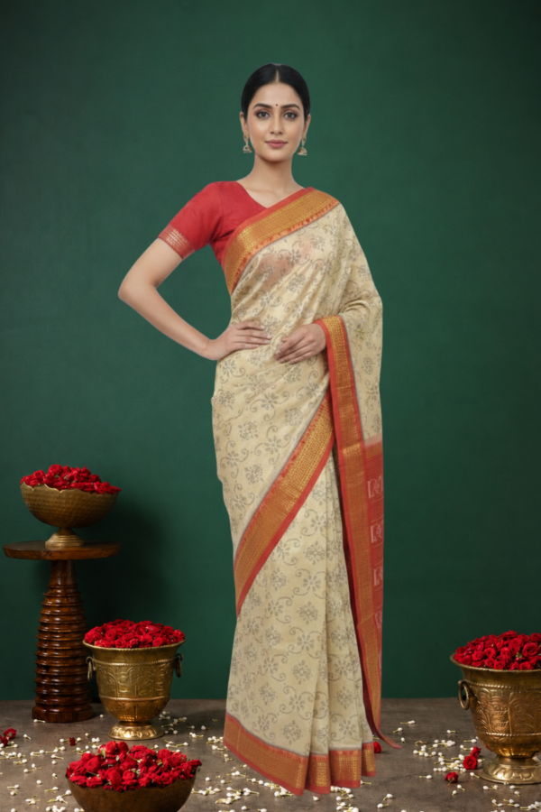 Sambalpuri handwoven pure silk (silk mark) saree