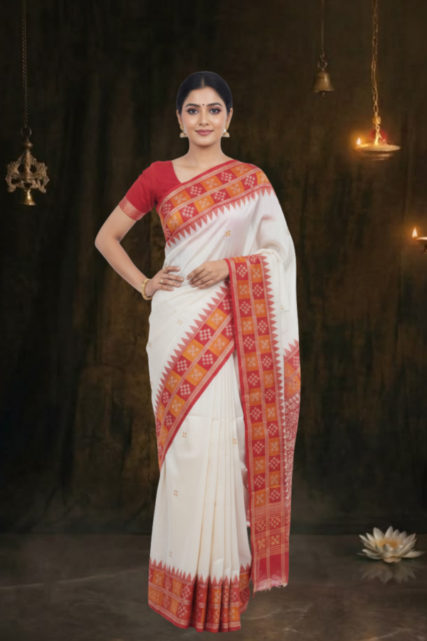 Sambalpuri handwoven pure silk (silk mark) saree
