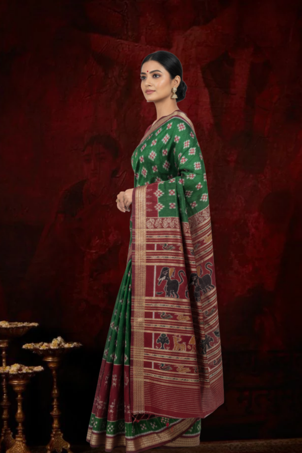 Sambalpuri handwoven pure silk (silk mark) saree