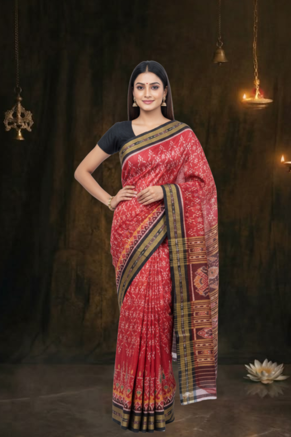 Sambalpuri handwoven pure silk (silk mark) saree