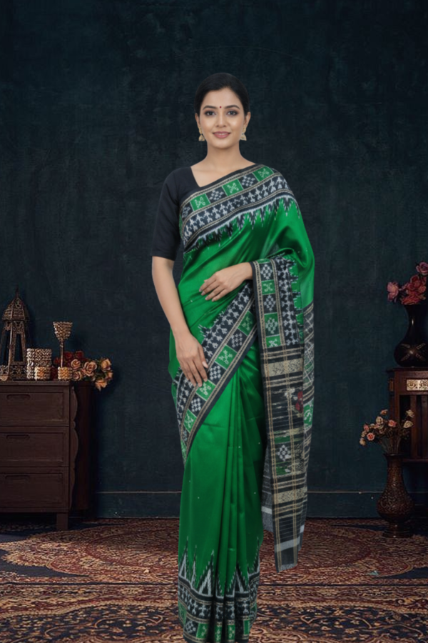 Sambalpuri handwoven pure silk (silk mark) saree