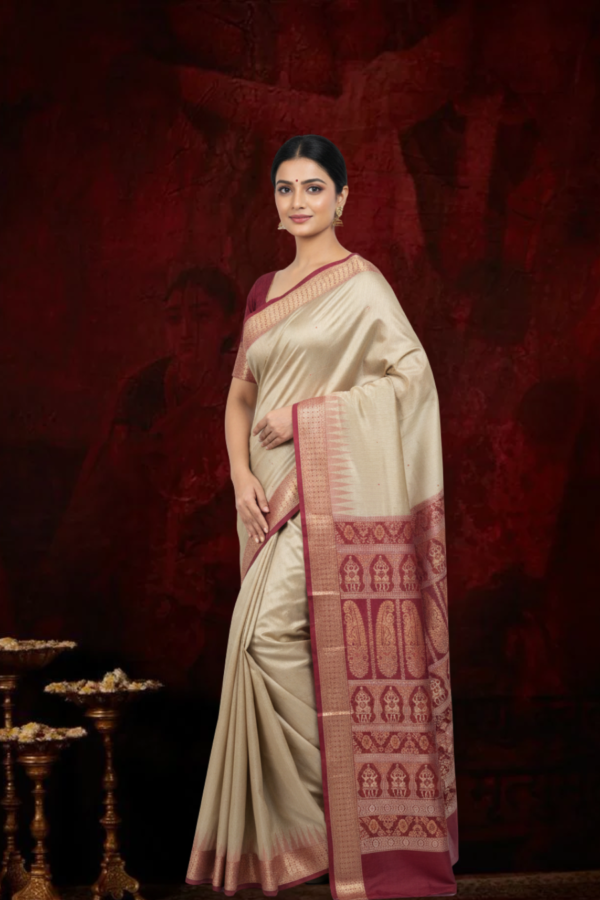 Sambalpuri handwoven pure silk (silk mark) saree