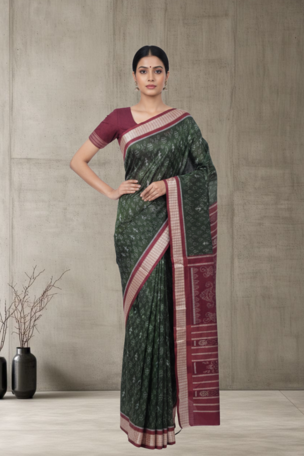 Sambalpuri handwoven mix silk saree