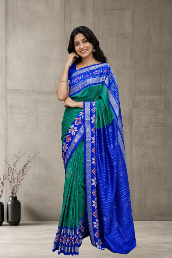 Sambalpuri handwoven pure silk (silk mark) saree