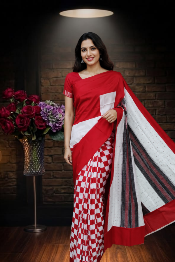 Sambalpuri handwoven pure silk (silk mark) saree