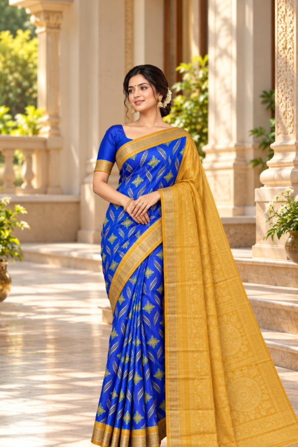 Sambalpuri handwoven pure silk (silk mark) saree
