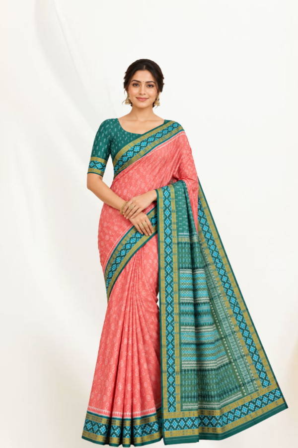 Sambalpuri handwoven pure silk (silk mark) saree